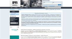 Desktop Screenshot of ipr.pfrr.pl